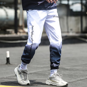 2019 Men Joggers Pants gradient Trousers Sweat Pants Streetwear Dance Sports Sweatpants Casual Drawstring Hip Hop Pants Clothing