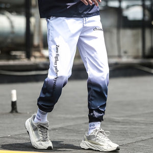 2019 Men Joggers Pants gradient Trousers Sweat Pants Streetwear Dance Sports Sweatpants Casual Drawstring Hip Hop Pants Clothing